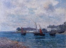 Картина "reentering port at douarnenez (finistere)" художника "мофра максим"