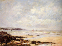 Картина "low tide at douarnenez" художника "мофра максим"