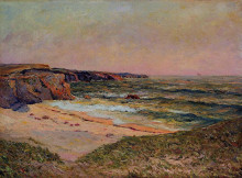 Картина "the dunes of port blanc near ile de quiberon" художника "мофра максим"