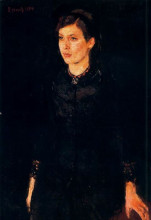 Репродукция картины "сестра ингер" художника "мунк эдвард"