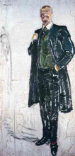 Репродукция картины "йенс тиис" художника "мунк эдвард"