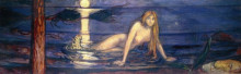 Репродукция картины "the lady from the sea" художника "мунк эдвард"
