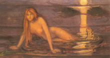 Репродукция картины "lady from the sea" художника "мунк эдвард"