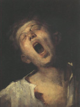 Репродукция картины "yawning apprentice" художника "мункачи михай"