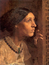 Репродукция картины "the mother of sisera looked out a window" художника "мур альберт джозеф"