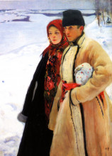 Копия картины "winter" художника "мурашко александр александрович"