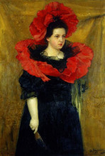 Картина "olga prakhova in masquerade dress 1898" художника "мурашко александр александрович"