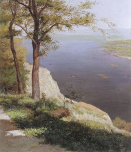 Репродукция картины "view on the dnipro river" художника "мурашко николай иванович"