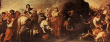 Картина "moses and the water from the rock of horeb" художника "мурильо бартоломе эстебан"