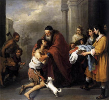 Копия картины "return of the prodigal son" художника "мурильо бартоломе эстебан"