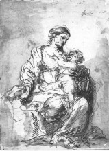 Копия картины "virgin and child" художника "мурильо бартоломе эстебан"