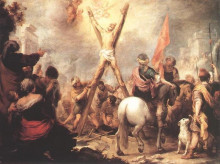 Репродукция картины "the martyrdom of st. andrew" художника "мурильо бартоломе эстебан"