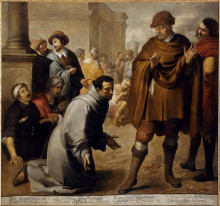 Картина "san salvador de horta, and inquisitor of aragon" художника "мурильо бартоломе эстебан"