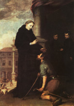 Картина "st. thomas of villanueva distributing alms" художника "мурильо бартоломе эстебан"