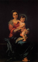 Копия картины "virgin with child" художника "мурильо бартоломе эстебан"