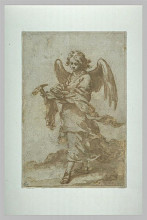 Картина "angel holding a hammer and nails" художника "мурильо бартоломе эстебан"