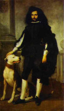 Картина "portrait of andres de andrade-i-la col" художника "мурильо бартоломе эстебан"