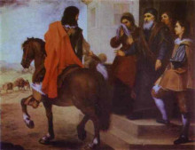 Копия картины "the departure of the prodigal son" художника "мурильо бартоломе эстебан"