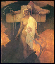 Копия картины "france embraces bohemia" художника "муха альфонс"