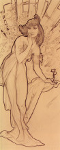 Копия картины "carnation" художника "муха альфонс"