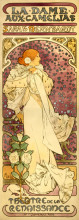 Репродукция картины "the lady of the camellias" художника "муха альфонс"