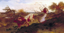 Картина "wind on the wold" художника "мэйсон джордж хэмминг"