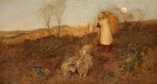 Репродукция картины "evening, matlock" художника "мэйсон джордж хэмминг"