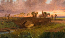 Репродукция картины "evening, near southport" художника "мэйсон джордж хэмминг"