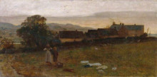 Репродукция картины "landscape – derbyshire" художника "мэйсон джордж хэмминг"