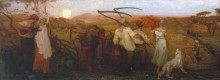 Копия картины "the harvest moon" художника "мэйсон джордж хэмминг"