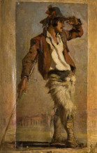 Репродукция картины "goatherd of the campagna" художника "мэйсон джордж хэмминг"