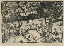 Картина "bahnhof schmiedeberg (riesengebirge)" художника "мюллер отто (художник)"