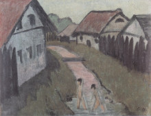 Картина "zigeunerkind im dorf" художника "мюллер отто (художник)"