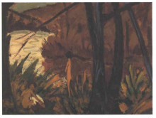 Копия картины "forest lake with two nudes" художника "мюллер отто (художник)"