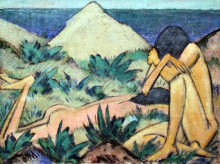 Копия картины "nudes in the dunes" художника "мюллер отто (художник)"