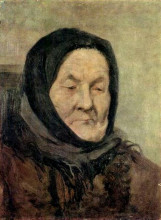 Копия картины "портрет старухи" художника "мясоедов григорий"
