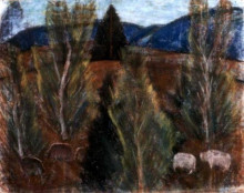 Картина "bakony-landscape" художника "надь иштван"