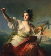 Копия картины "terpsichore, muse of dance" художника "натье жан-марк"