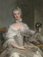 Картина "portrait de la comtesse de s&#233;rent" художника "натье жан-марк"
