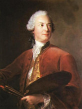 Репродукция картины "portrait of louis tocqu&#233;" художника "натье жан-марк"