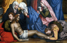 Репродукция картины "lamentation with saints (detail)" художника "нелли плавтилла"