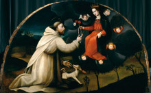 Копия картины "saint dominic receives the rosary" художника "нелли плавтилла"