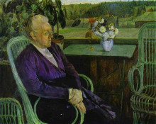 Репродукция картины "portrait of sofia tutcheva" художника "нестеров михаил"
