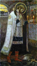 Картина "prince alexander nevsky" художника "нестеров михаил"