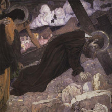 Репродукция картины "crucifixion" художника "нестеров михаил"