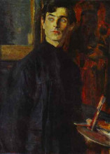 Копия картины "portrait of pavel korin" художника "нестеров михаил"