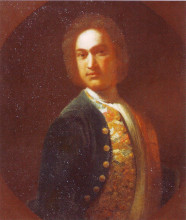 Репродукция картины "portrait of young man in a green coat" художника "никитин иван"