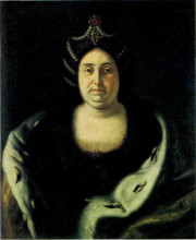 Картина "tsarina praskovia fedorovna saltikova, widow of ivan v" художника "никитин иван"