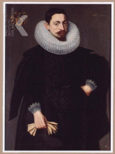 Копия картины "portrait of a bearded man, at age 32" художника "ноорт адам ван"