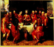 Картина "the last supper" художника "ноорт адам ван"